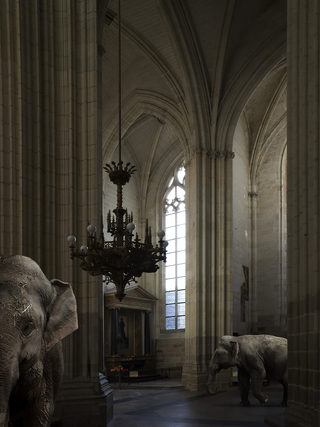 Surrealismo, Elephant walk in Nantes